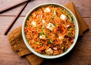 Schezwan Fried Rice (Paneer)